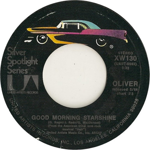 Oliver (6) - Good Morning Starshine / Jean - United Artists Records - XW130 - 7", RE 1097333183