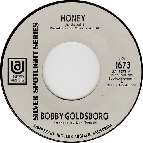 Bobby Goldsboro - Honey  (7", Single, RE, Styrene, All)