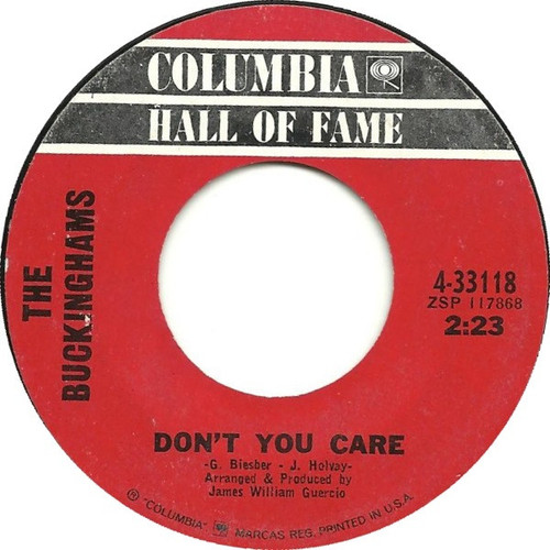 The Buckinghams - Don't You Care (7", RE)