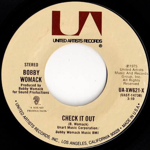 Bobby Womack - Check It Out / Interlude #2 - United Artists Records - UA-XW621-X - 7", Single 1098059054