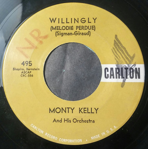 Monty Kelly And His Orchestra* - Willingly / The Blue Cha Cha (7", Single)