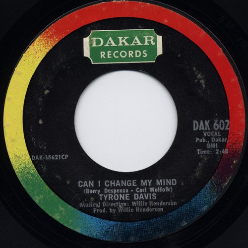 Tyrone Davis - Can I Change My Mind (7", Single, Styrene, Pit)