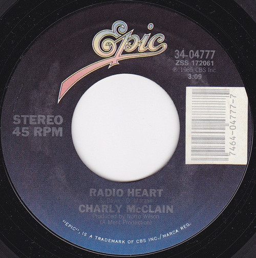 Charly McClain - Radio Heart - Epic - 34-04777 - 7", Single, Styrene, Car 1098596761
