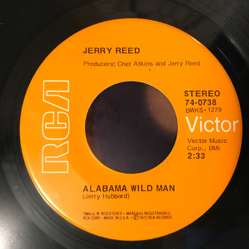 Jerry Reed - Alabama Wild Man (7", Single, RE, Ind)