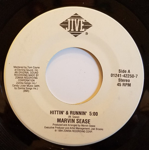 Marvin Sease - Hittin' & Runnin' - Jive - 01241-42250-7 - 7", Single 1098855243