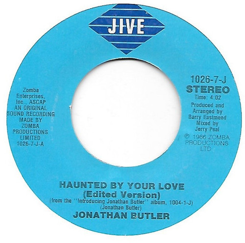 Jonathan Butler - Haunted By Your Love (7")