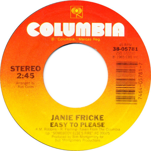 Janie Fricke - Easy To Please (7", Single)