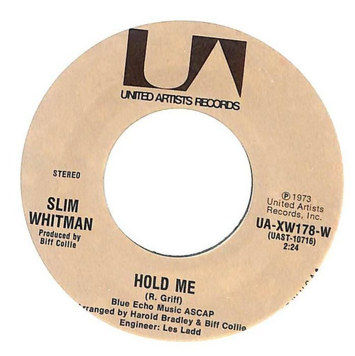 Slim Whitman - Hold Me / So Close To Home - United Artists Records - UA-XW178-W - 7" 1099328995