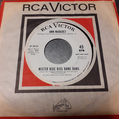 Ann Margret - Mister Kiss Kiss Bang Bang (7", Single, Promo)