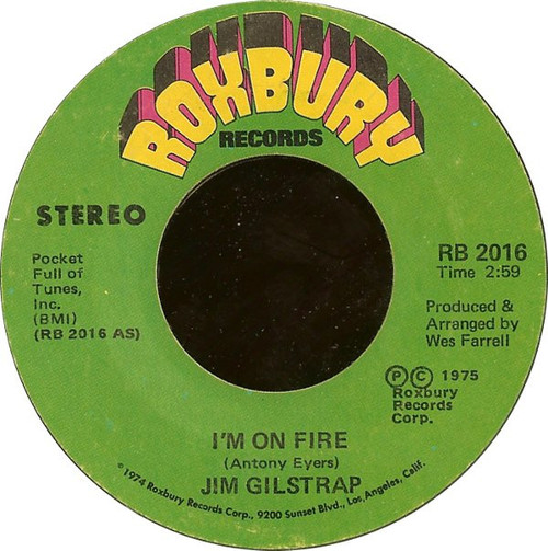 Jim Gilstrap - I'm On Fire (7")