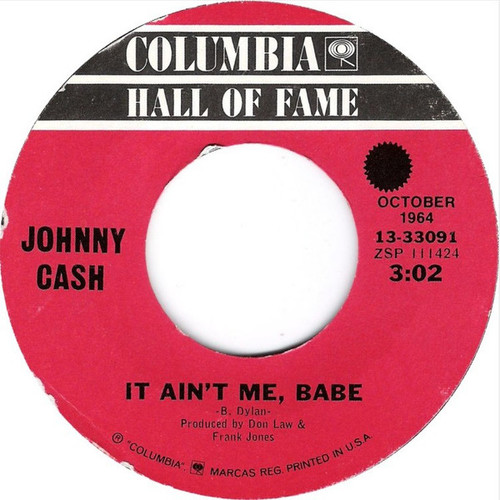 Johnny Cash - It Ain't Me, Babe / Understand Your Man (7", Single, RE)