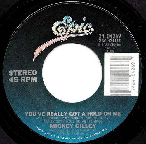 Mickey Gilley - You've Really Got A Hold On Me (7", Styrene, Pit)