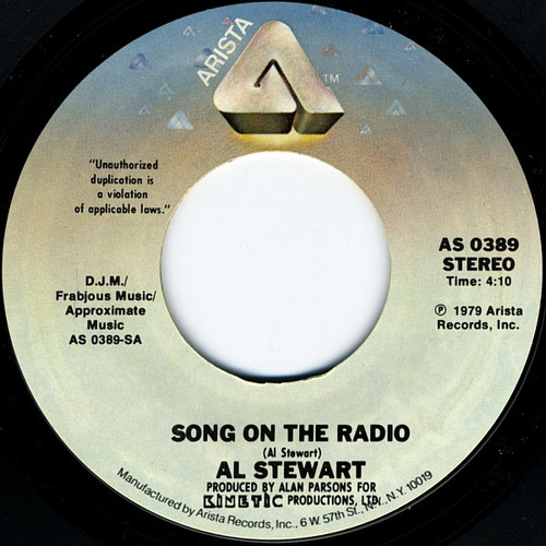 Al Stewart - Song On The Radio / A Man For All Seasons - Arista - AS 0389 - 7", Single 1100080442