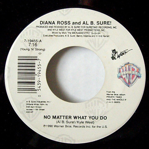 Diana Ross And Al B. Sure!, Al B. Sure! - No Matter What You Do / Al'l Justify Your Love (7", Single)