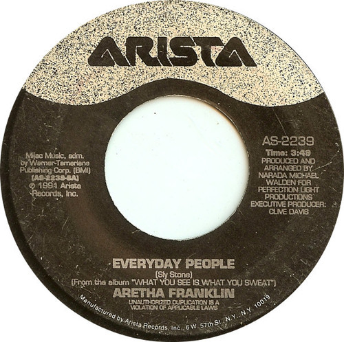 Aretha Franklin - Everyday People - Arista - AS-2239 - 7", Single 1100412847