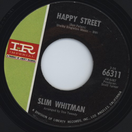 Slim Whitman - Happy Street (7", Single)