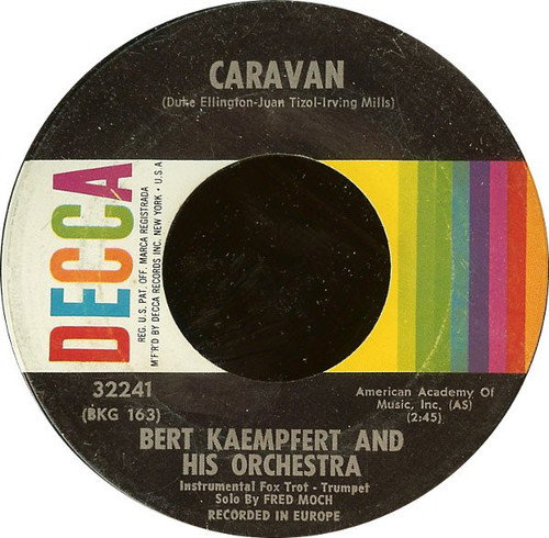 Bert Kaempfert And His Orchestra* - Caravan (7", Glo)