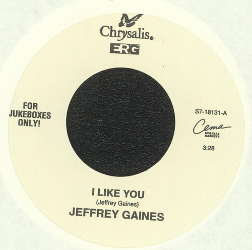 Jeffrey Gaines - I Like You  - Chrysalis, CEMA Special Markets - S7-18131 - 7", Single, Jukebox 1101054378