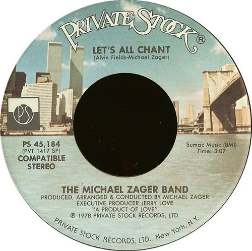 The Michael Zager Band - Let's All Chant / Love Express - Private Stock - PS 45,184 - 7", Single, Spe 1101279281