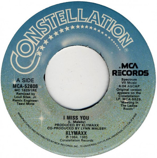 Klymaxx - I Miss You - Constellation (2), MCA Records - MCA-52606 - 7", Single, Glo 1101313169