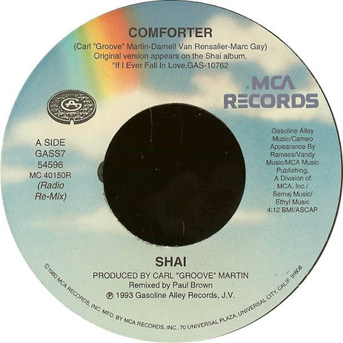 Shai (3) - Comforter - Gasoline Alley Records, MCA Records - GASS7 54596 - 7" 1101666153