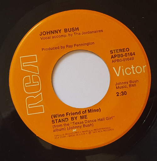 Johnny Bush - We're Back In Love Again / Stand By Me (7", Single, Hol)