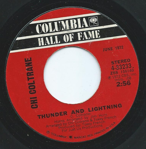 Chi Coltrane - Thunder And Lightning / Go Like Elijah (7", Single, RE)