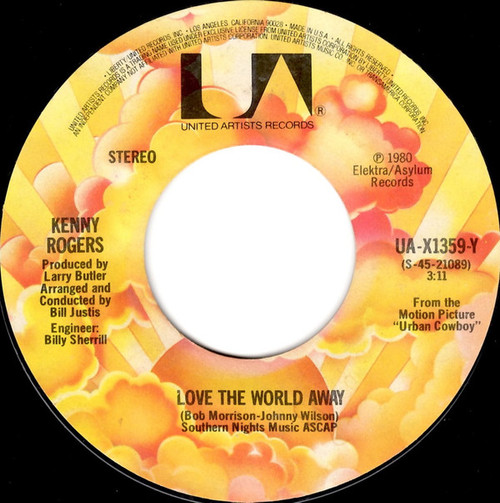 Kenny Rogers - Love The World Away (7", Single, All)