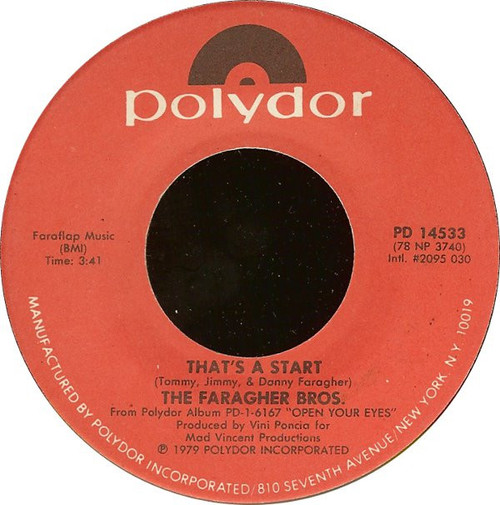 Faragher Bros - That's A Start - Polydor - PD 14533 - 7" 1101951545
