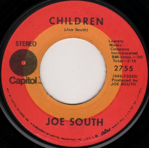 Joe South - Children / Clock Up On The Wall (7")