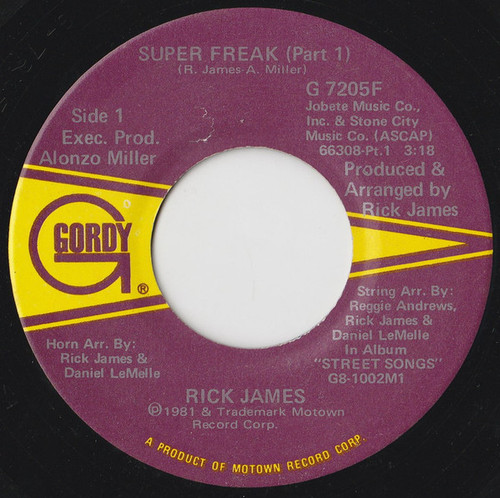 Rick James - Super Freak (7", Single)