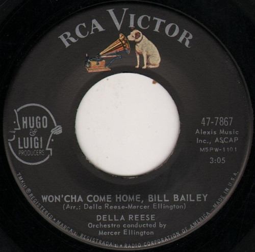 Della Reese - Won'cha Come Home, Bill Bailey / The Touch Of Your Lips (7")