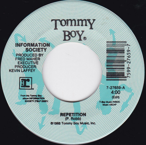 Information Society - Repetition - Tommy Boy - 7-27659 - 7", Single 1101991724