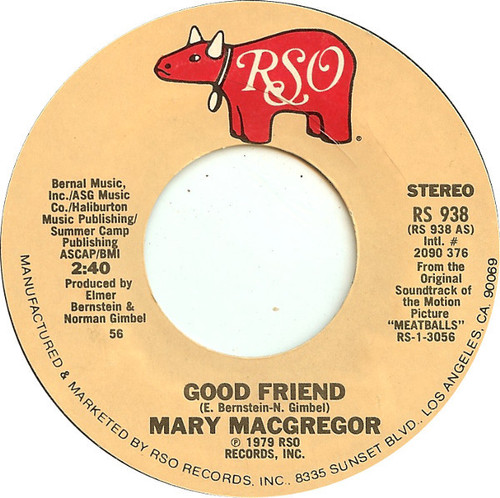 Mary MacGregor - Good Friend (7", Single, 56 )