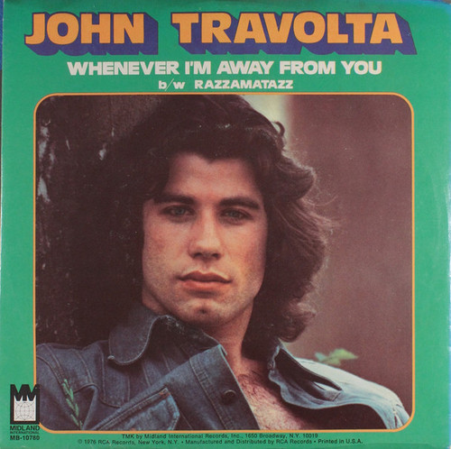 John Travolta - Whenever I'm Away From You  (7", Ind)