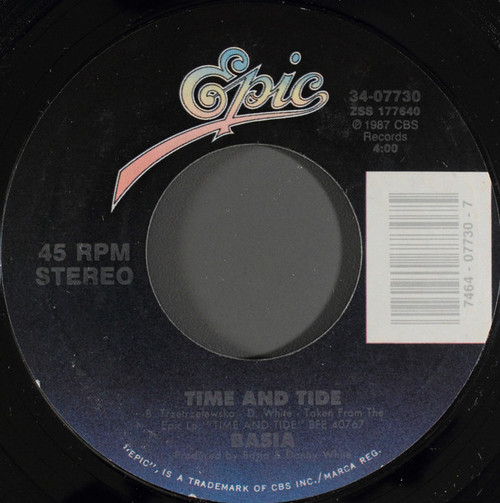 Basia - Time And Tide (7", Single)