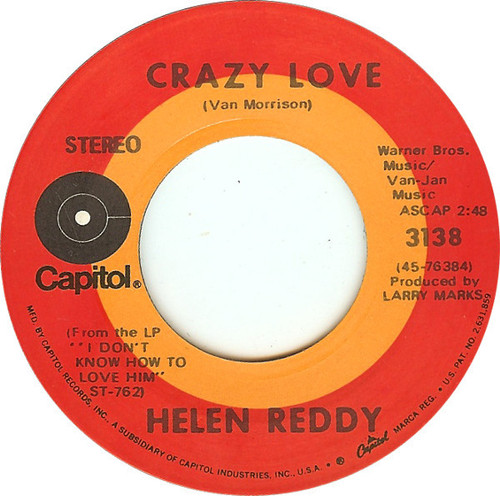 Helen Reddy - Crazy Love / Best Friend (7")