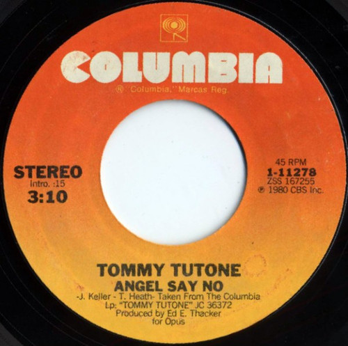 Tommy Tutone - Angel Say No (7")