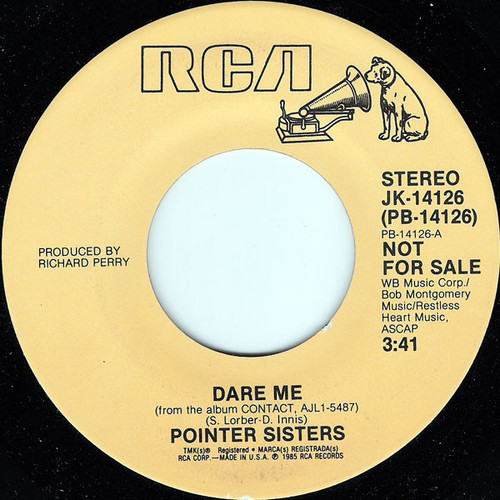 Pointer Sisters - Dare Me (7", Promo)