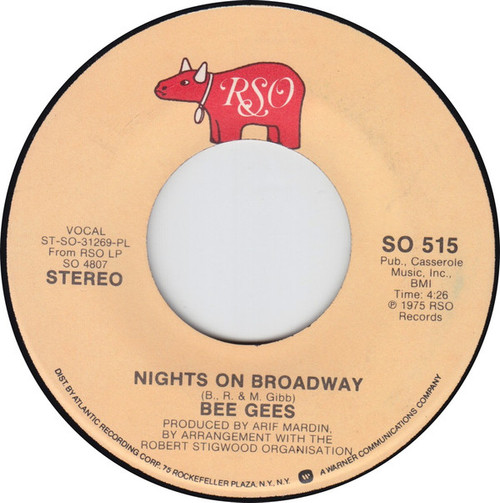 Bee Gees - Nights On Broadway (7", Single, PL)