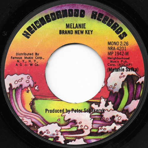 Melanie (2) - Brand New Key - Neighborhood Records (2) - NRA-4201 - 7", Single, Mono, Pre 1103897114