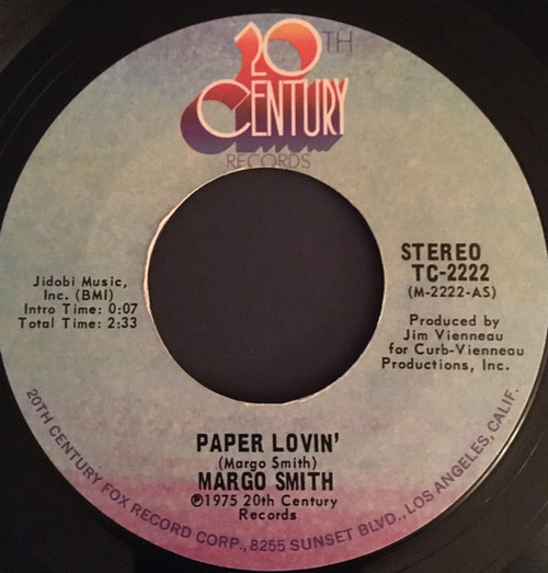 Margo Smith - Paper Lovin' / He Don't Love Here (7", Single)