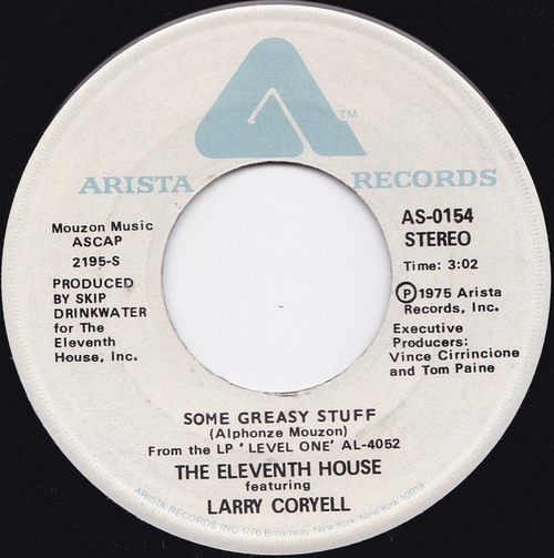 The Eleventh House Featuring Larry Coryell - Some Greasy Stuff (7", Single)