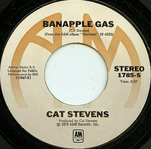 Cat Stevens - Banapple Gas (7", Single, Styrene, Mon)