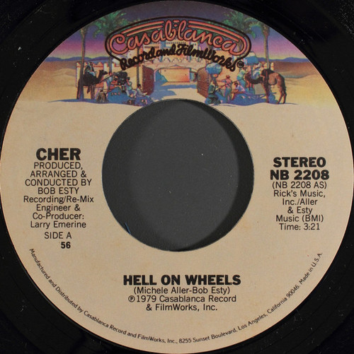 Cher - Hell On Wheels (7", Single)