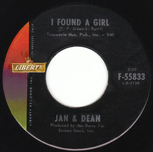Jan & Dean - I Found A Girl (7")