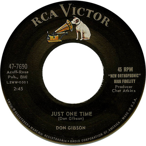 Don Gibson - Just One Time / I May Never Get To Heaven (7", Single)