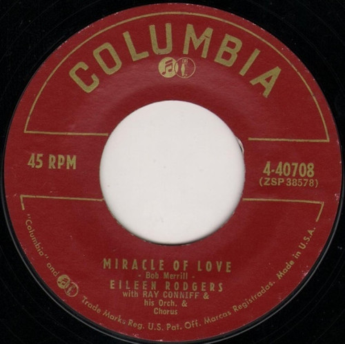 Eileen Rodgers - Miracle Of Love / Unwanted Heart (7", Single, Styrene)