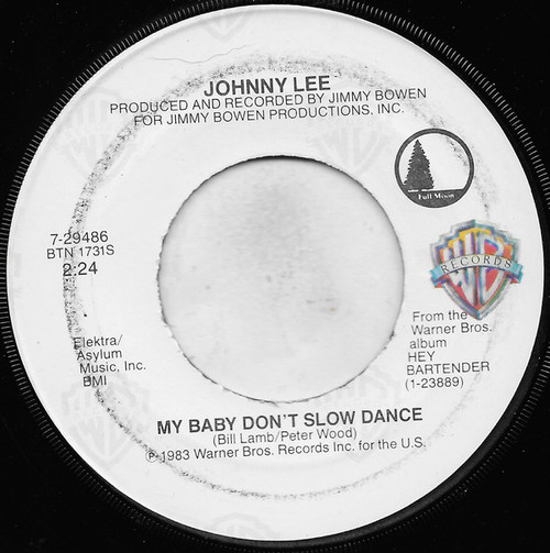 Johnny Lee (3) - My Baby Don't Slow Dance (7", Single, Jac)