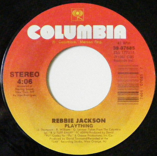 Rebbie Jackson - Plaything (7", Single)